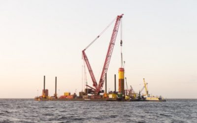 Westermeerwind : La dernière fondation a été installée, place aux tours !