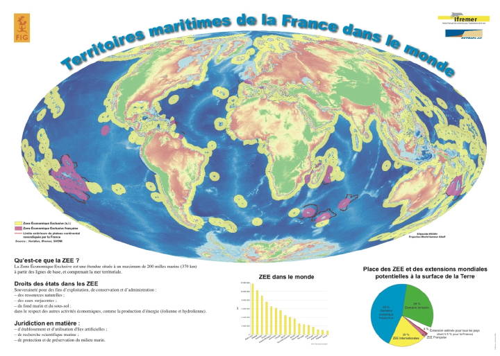 Domaine sous-marin: La France s’est agrandie de 579.000 km2