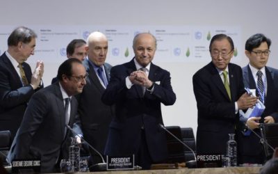 COP21 : Signature de l&rsquo;Accord présenté en vue  dans l&rsquo;après-midi ….