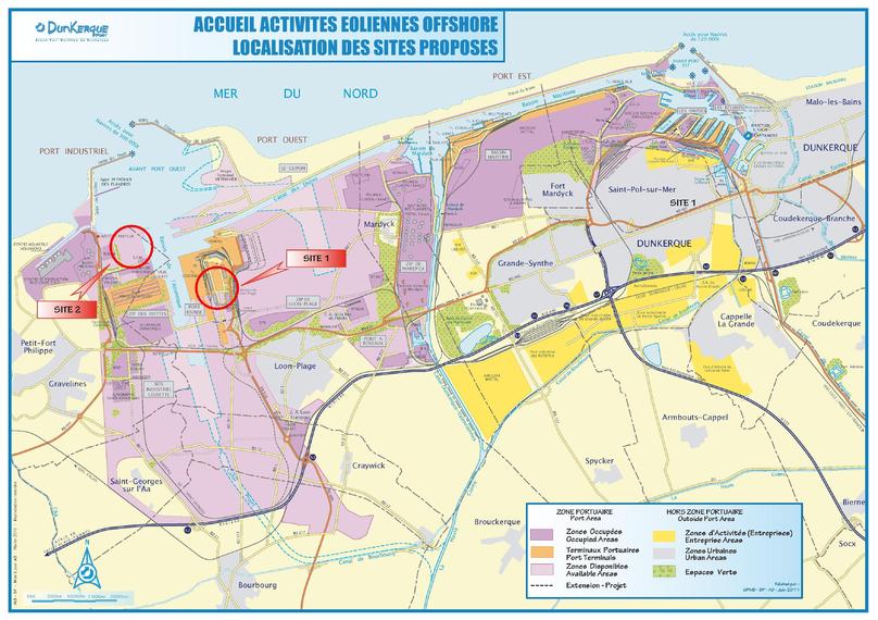 Dunkerque, zone choisie pour le 3è appel d’offre éolien offshore