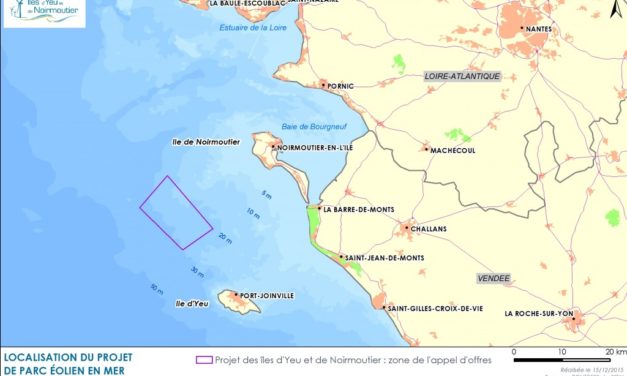 Modification de la distance entre les éoliennes pour le parc en mer de Yeu-Noirmoutier