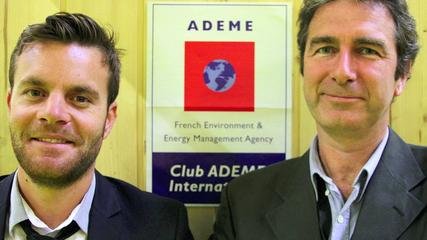 frederic mourier et nicolas james eco cinetic pour le club ademe international salon de la croissance verte 2014 x240 zdy