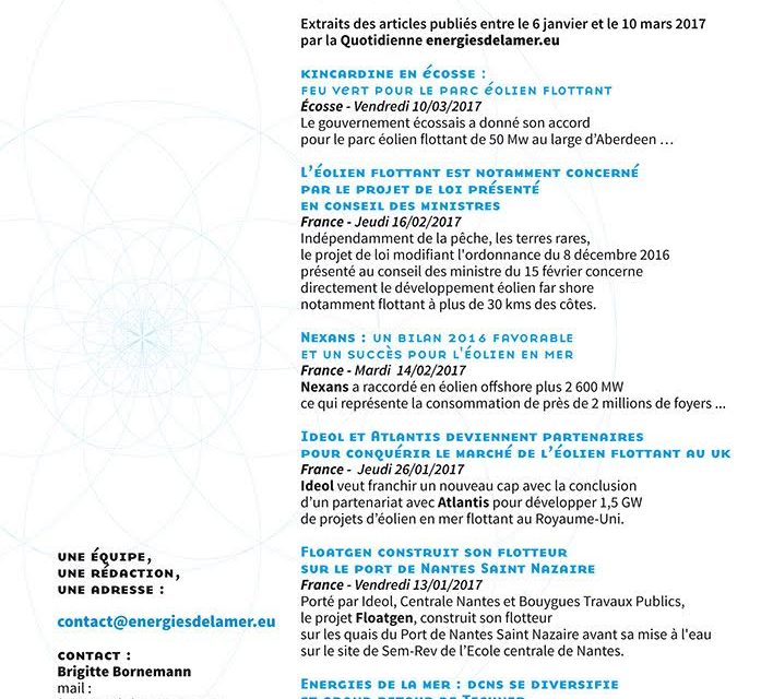 Nass et Wind et Ifremer unissent leurs compétences  pour tester les concepts d’éolienne flottante en bassin.