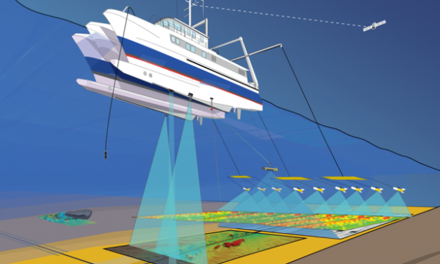 3 navires Fugro sur site en baie de Saint Brieuc