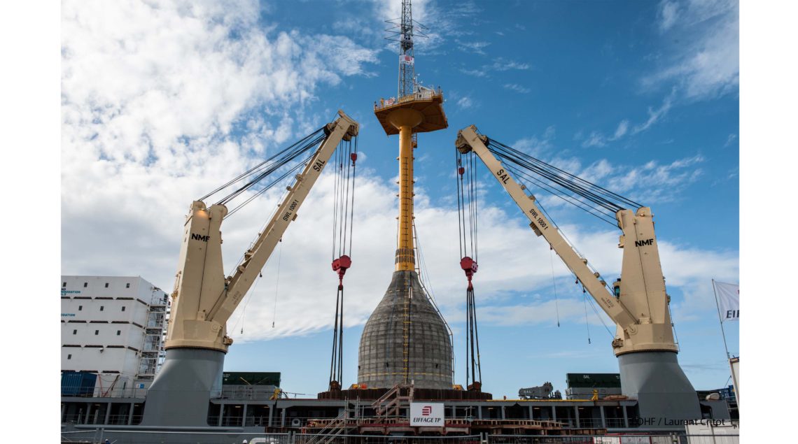 Eurelectric couronne Seatower, la fondation gravitaire utilisée à Fécamp