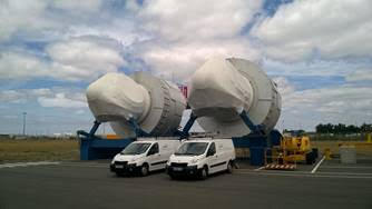 3 nacelles Haliade 150-6MW en partance pour la Chine