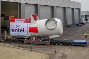 La première nacelle pour le Rentel de 309 MW est sortie de la chaîne de montage