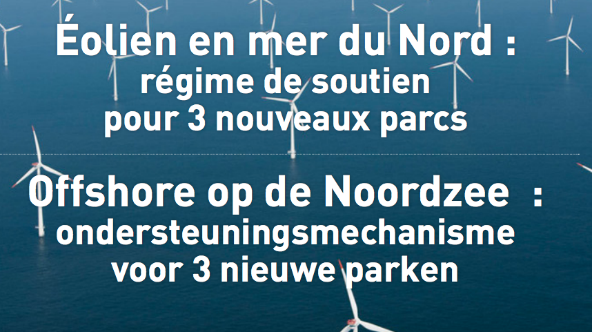 Éolien en mer du Nord : régime de soutien pour 3 nouveaux parcs