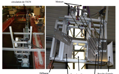 La houle et courant en bassin