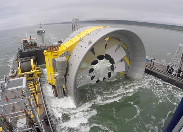 OpenHydro est connectée au réseau électrique de FORCE dans la baie de Fundy