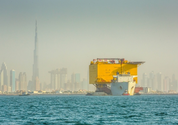 Éolien offshore : la sous-station électrique BORWIN 3 a quitté Dubaï
