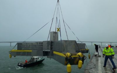 HACE sera remontée à quai dès la fin du travail des plongeurs