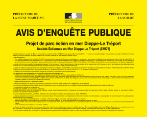 Avis enquete publique Dieppe