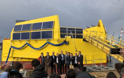 Baptême du proto houlomoteur IHES