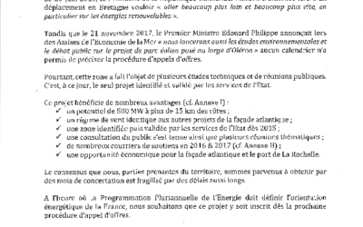 Les élus de Charente Maritime et d&rsquo;Oléron publient la lettre contre la PPE