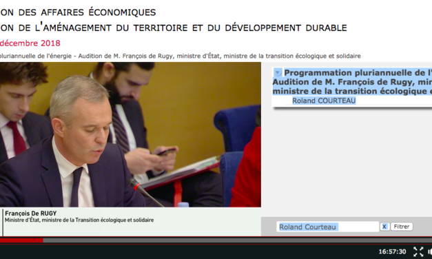 PPE : François de Rugy face aux sénateurs pour le flottant, le posé, l&rsquo;hydrogène et même La Rance…
