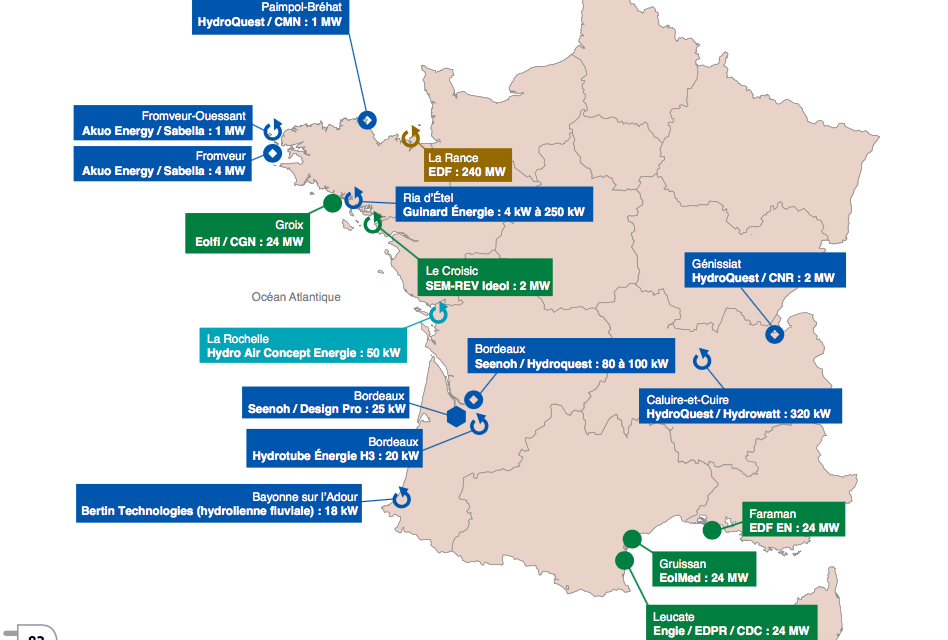 Le baromètre des ENR électriques 2018 entérine le triste constat sur les énergies marines