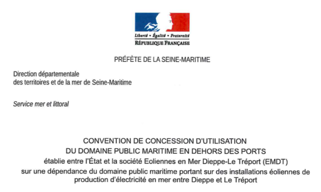 Dieppe-Le Tréport : La convention de concession du domaine publique est signée et l’Arrêté est paru