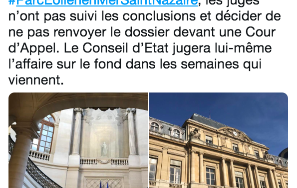 Le Conseil d’Etat : Parc de Saint-Nazaire en délibéré prolongé