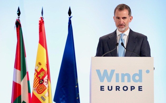 WindEurope : Le Roi Felipe VI mise sur les renouvelables