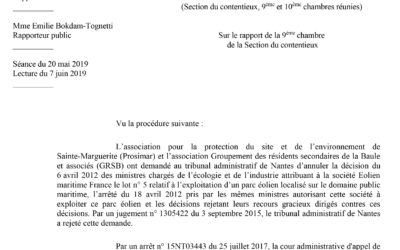Parc éolien en mer de Saint Nazaire : Le conseil d’Etat valide