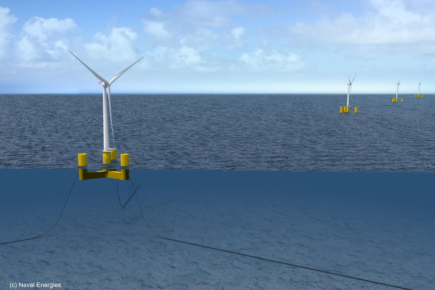 Naval Energies and Hitachi Zosen Corporation announce their cooperation in floating wind energy