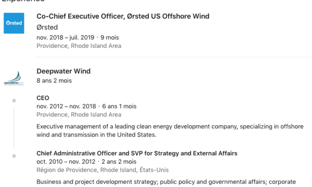 Jeffrey Grybowski quitte Ørsted US Offshore Wind