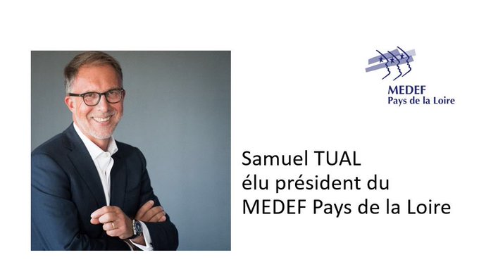 Samuel Tual élu au Medef des Pays de la Loire