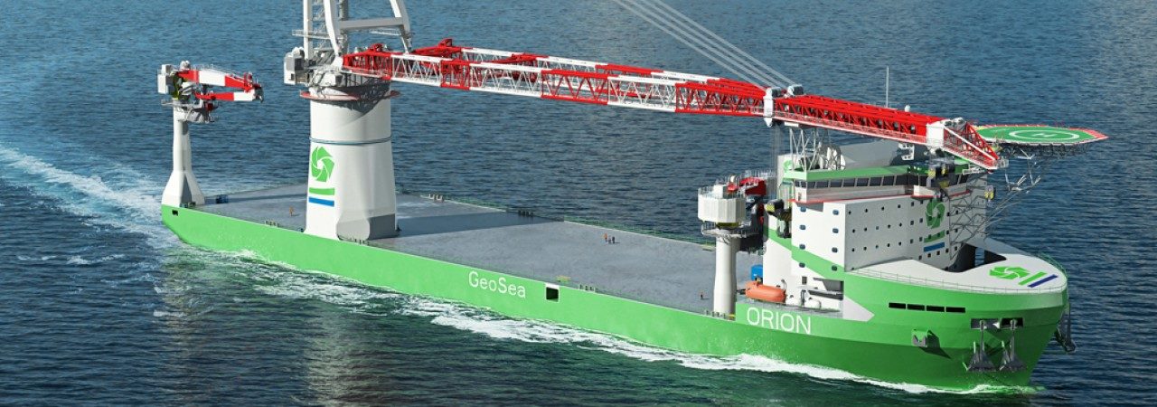 Le navire destiné à GeoSea – Deme va recevoir la grue HLC 295000 de Liebherr