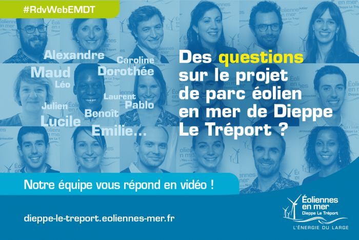 Le parc éolien en Dieppe-Le Tréport sollicite les questions du public sur le web