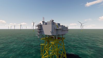 Chantiers de l’Atlantique, GE Grid Solutions et SDI construiront la sous-station électrique du parc éolien en mer de Fécamp
