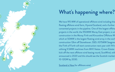 Planification – L’Ecosse souhaite identifier les options de plan les plus durables pour le développement futur de l’énergie éolienne offshore à l’échelle commerciale