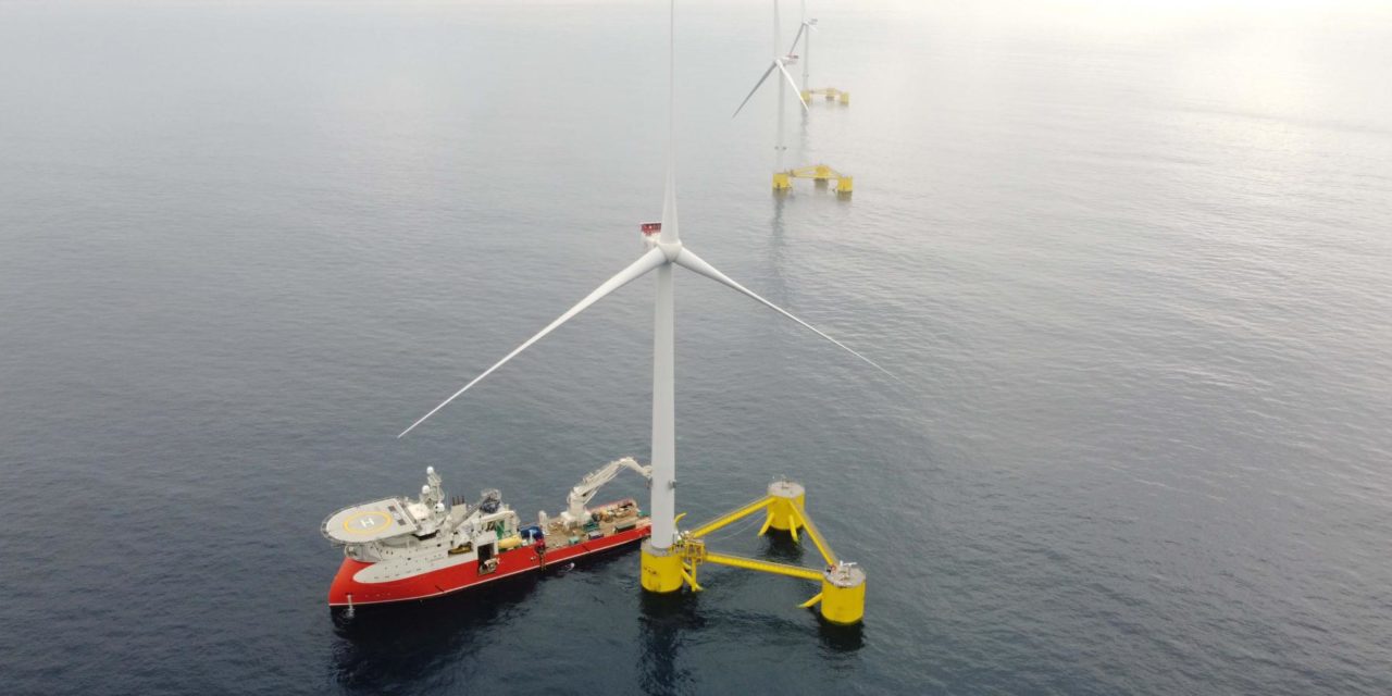 WindFloat Atlantic est entièrement connecté au réseau d’électricité portugais