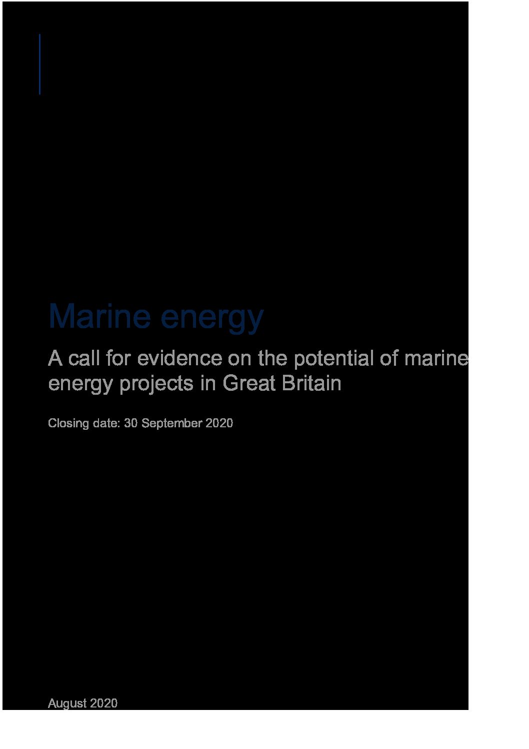 Marine energy in Great Britain :