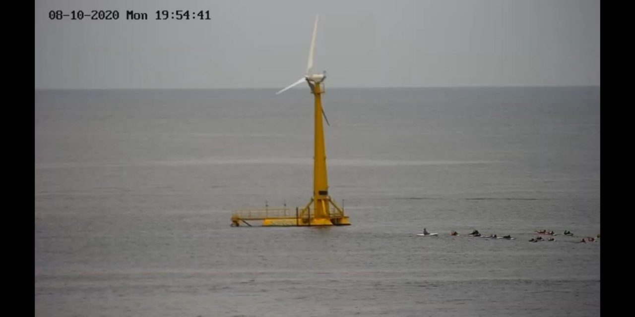Saitec – BlueSATH, le démonstrateur éolien flottant a rejoint son site d’essai
