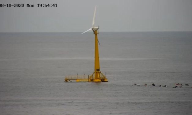 Saitec – BlueSATH, le démonstrateur éolien flottant a rejoint son site d&rsquo;essai