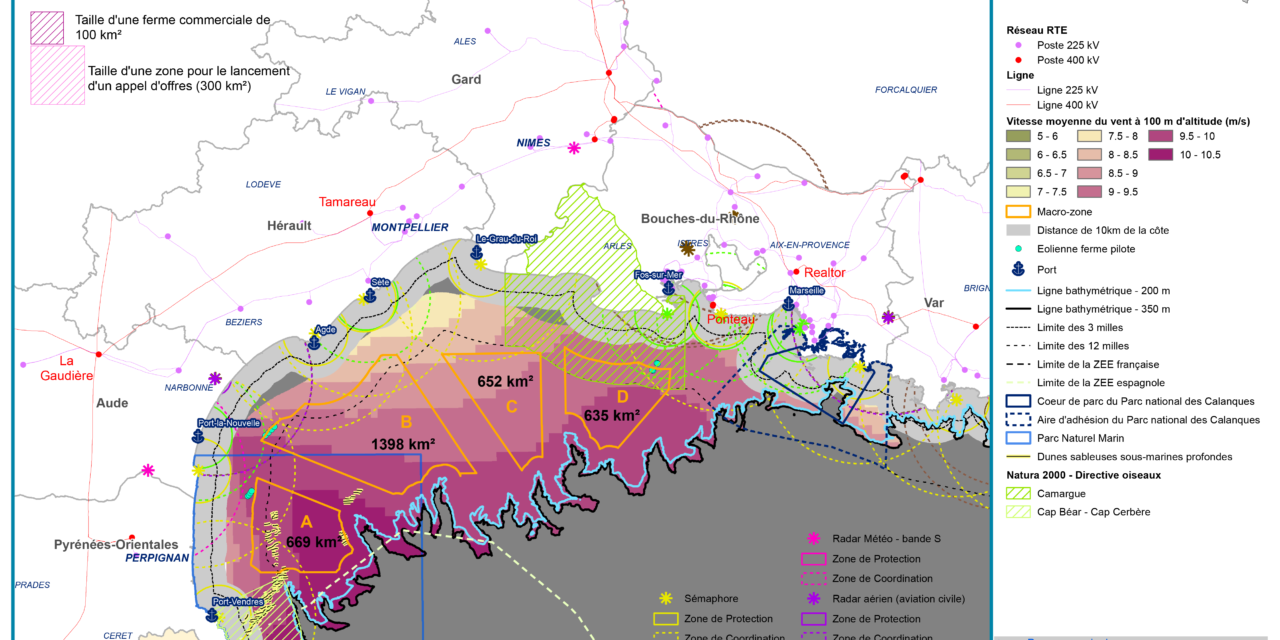 Futur de l’éolien flottant en Méditerranée