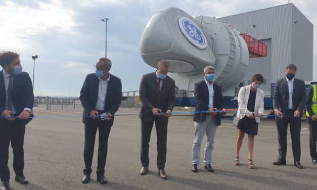 Parc de Saint-Nazaire : la première nacelle Haliade 150-MW6  est sur le quai de l’usine de Montoir en Bretagne – Partie 1 