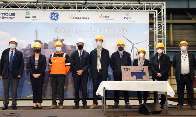 Atlantique Offshore Energy launch the construction of the Fécamp offshore wind farm electrical substation with its partners GE Grid Solutions and SDI