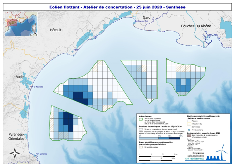 Conseil maritime de façade : L’éolien flottant en Méditerranée
