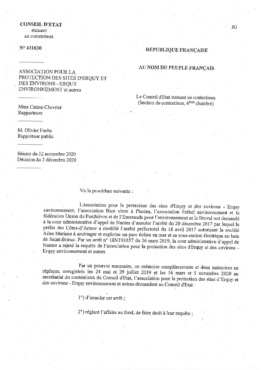 Conseil d’Etat : Feu vert pour Ailes Marines