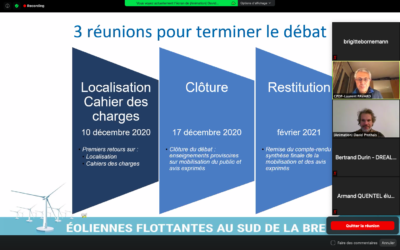 CPDP Bretagne sud : Dernière réunion en ligne le 17 décembre 2020