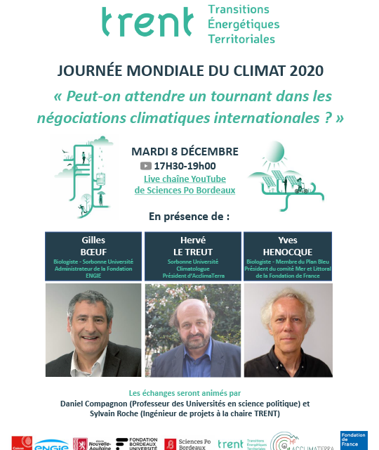 Journée mondiale du climat : Un objectif, deux webinaires et un livre