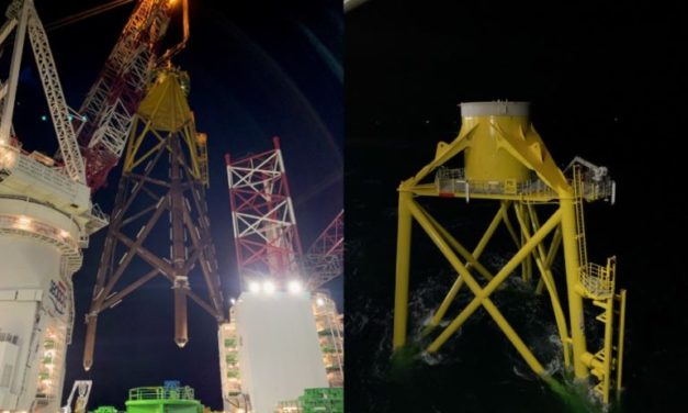 Les 103 fondations de Moray East sont installées