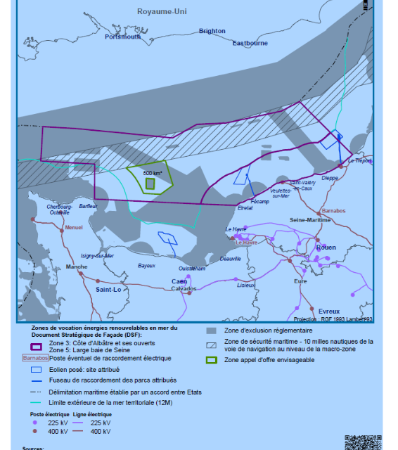 Normandie : La zone pour le 8e parc éolien en mer français annoncée