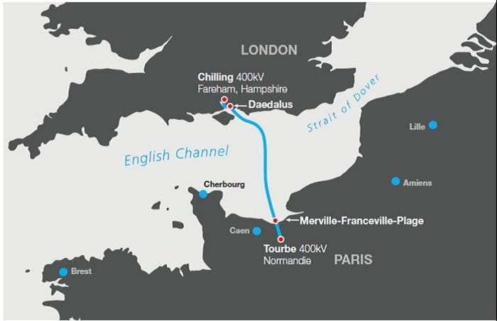 La nouvelle interconnexion électrique France-Angleterre (IFA2) a été mise en service