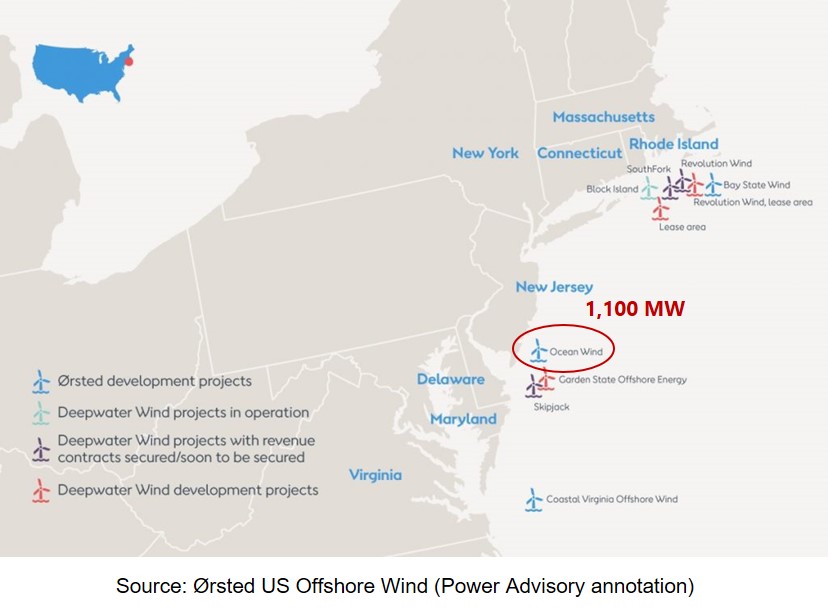 Deux associations du New Jersey contestent l’allégement fiscal accordé pour le parc éolien offshore Ocean Wind d’Orsted