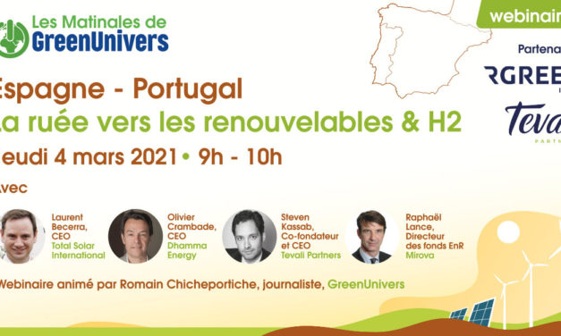 Webinaire le marché espagnol et portugais pour les ENR