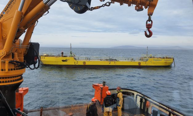 Magallanes a réinstallé l&rsquo;hydrolienne ATIR à l&rsquo;EMEC