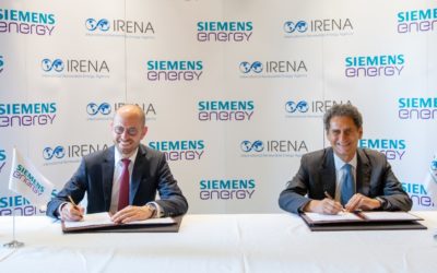 Hydrogène vert : accord entre Irena et Siemens Energy